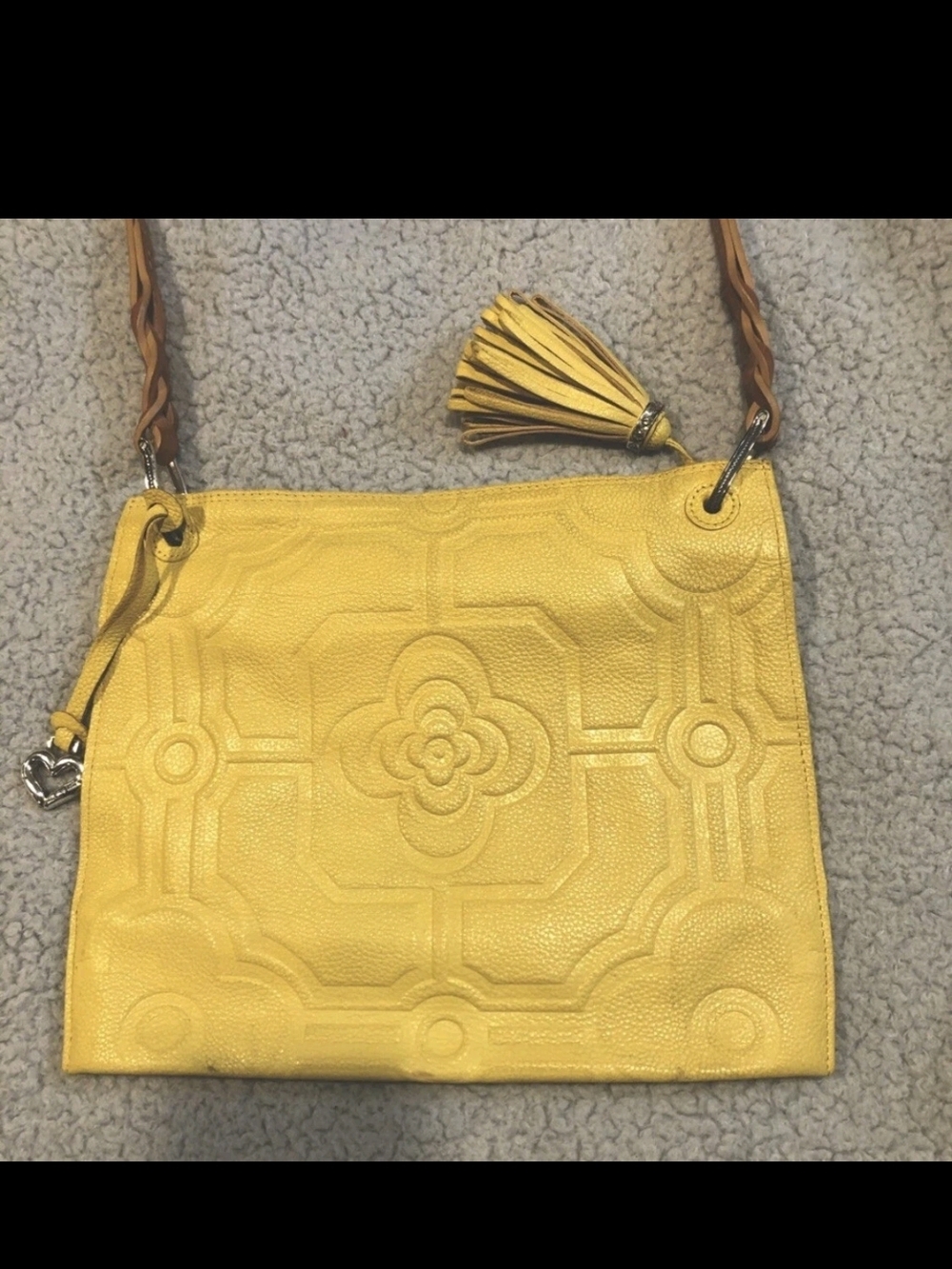 Brighton bronze leather shoulder bag